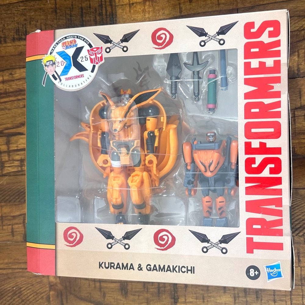 Naruto‎ Shippuden Transformers Kurama Gamakichi Collaboration Figure Set NIB